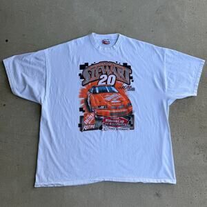 Vintage Tony Stewart #20 Home Depot Nascar Racing Two Sided Shirt Size 3XL